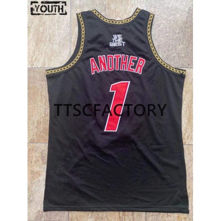 Maillot Basket Enfant Miami Heat ANOTHER 1 Retro Mitchellness Noir Swingman